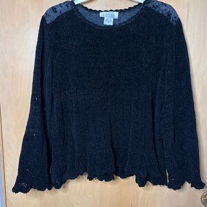 SANDY STARKMAN Black Long sleeve shirt